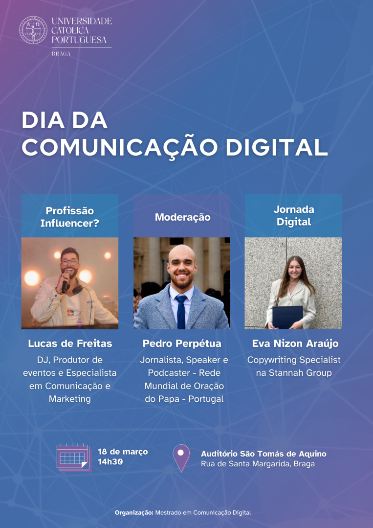 Cartaz Dia Mundial da Comunicação Digital