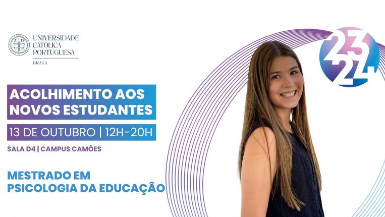 Sessão de Boas-Vindas aos novos mestrandos em Psicologia da Educação