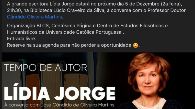 Lídia Jorge - 05 dez 2022