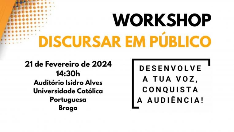 Workshop | Discursar em Público